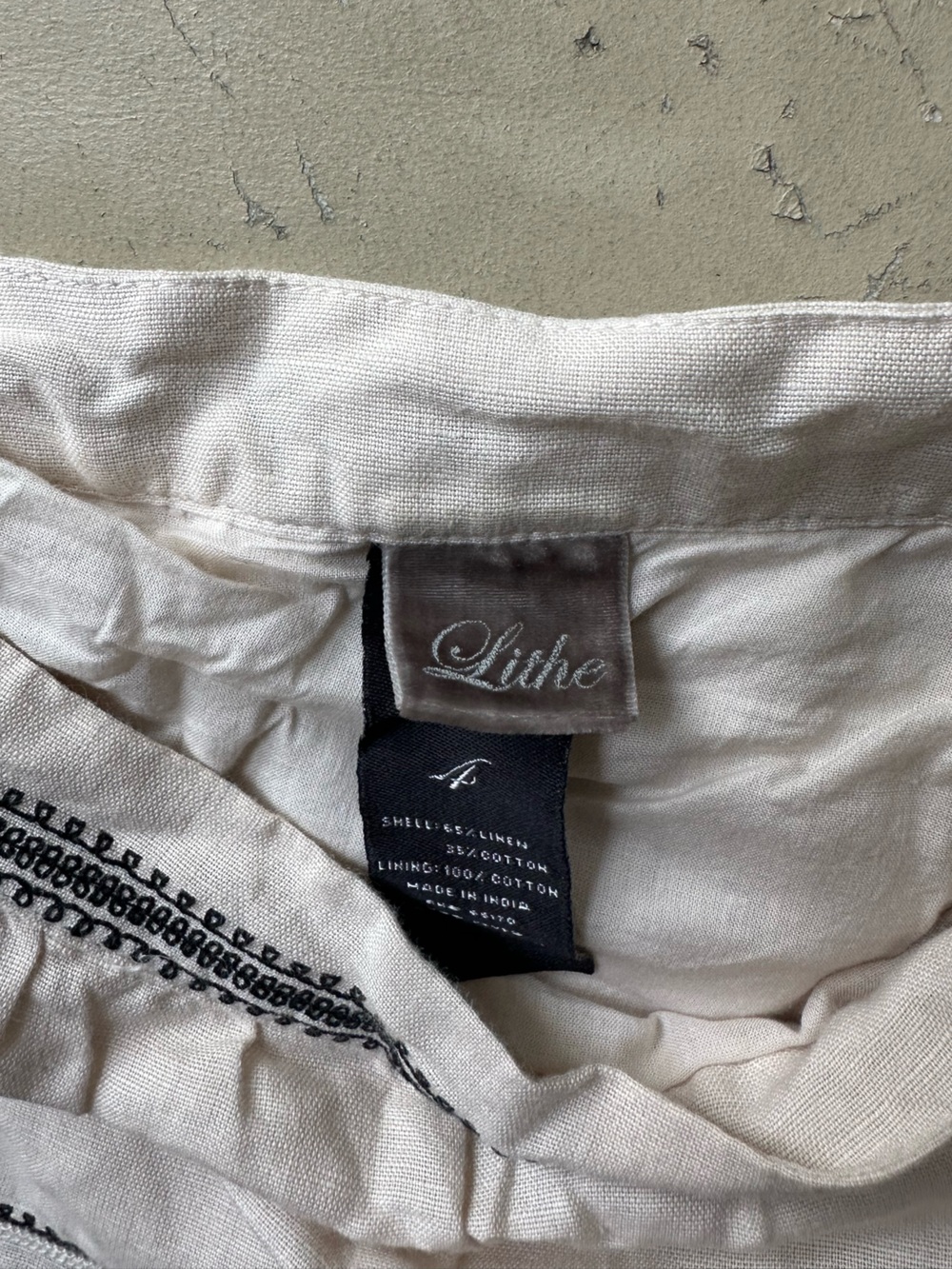 Beautiful Linen/Cotton Lithe Skirt View 2